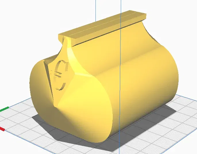 Ví đựng xu đơn giản với nắp đóng mở - Image 1