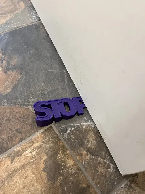 **Đồ vật chặn cửa với chữ viết** - Image 3