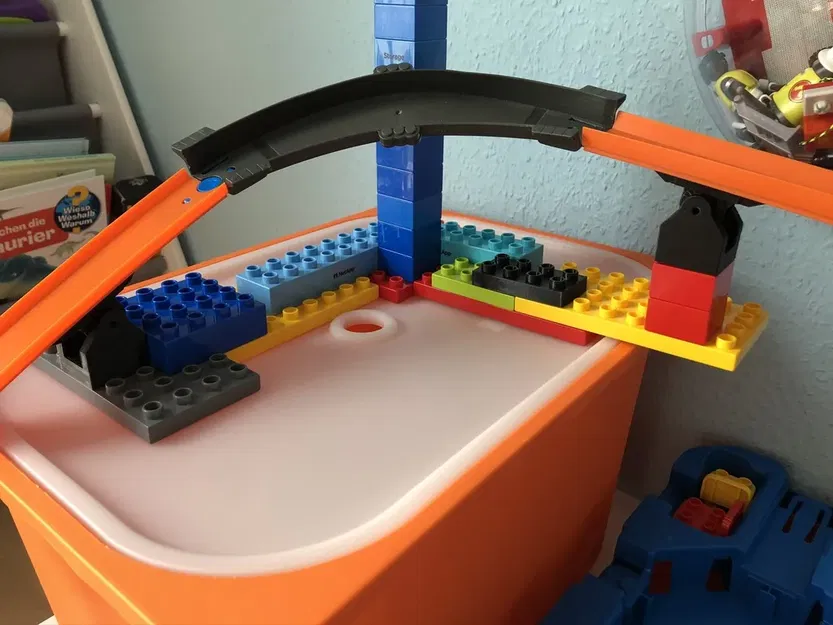 Bộ chuyển đổi bản lề Lego Duplo sang Hot Wheels V3 + Giá đỡ đ... - Image 3