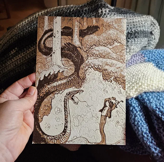 Lindworm trong bức tranh của John Bauer - Image 2