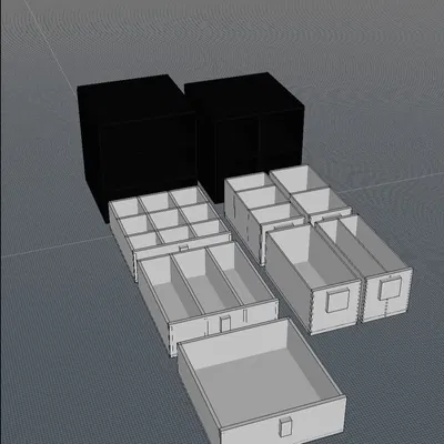 Khay tổ chức có thể tùy chỉnh cho nhu cầu lưu trữ