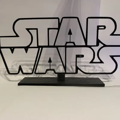 Nghệ thuật chữ 3D Star Wars độc đáo