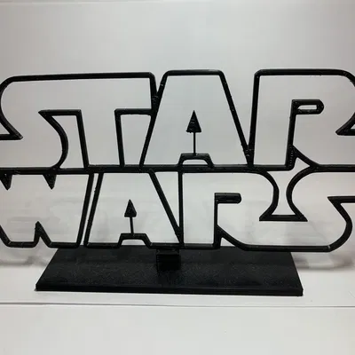 Nghệ thuật chữ 3D Star Wars độc đáo