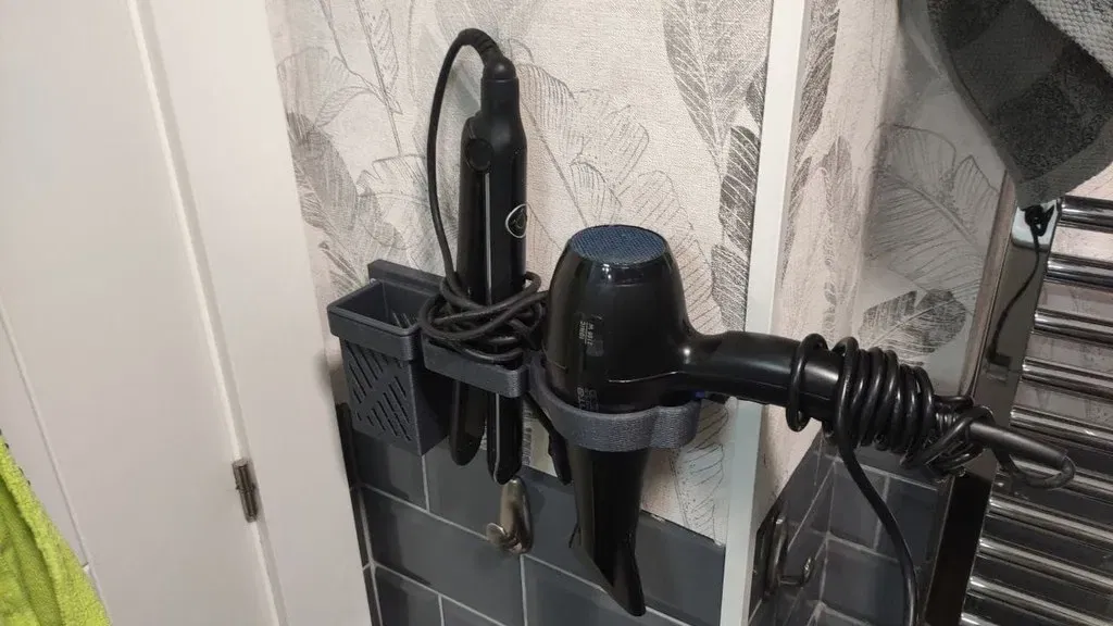 Giá đỡ phụ kiện phòng tắm cho máy sấy và bàn ủi - Image 1