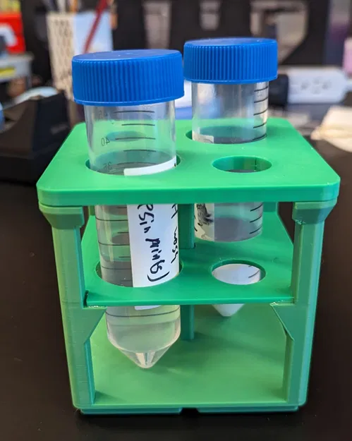 Giá đỡ ống nghiệm hình nón 15 mL và 50 mL cho Gridfinity - Image 1