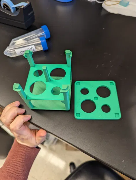 Giá đỡ ống nghiệm hình nón 15 mL và 50 mL cho Gridfinity - Image 2