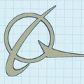 Mô hình 3D biểu tượng Boeing sắc nét và chi tiết - Thumbnail 1