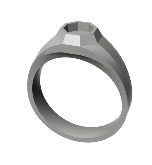 Nhẫn dấu ấn hình bát giác nhỏ kích thước 6 - Image 1