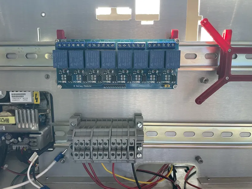 Giá đỡ 8 kênh relay cho ray Din - Image 2