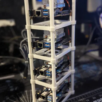 Giá đỡ tháp xếp chồng Orange Pi 5 với quạt làm mát và tản n...