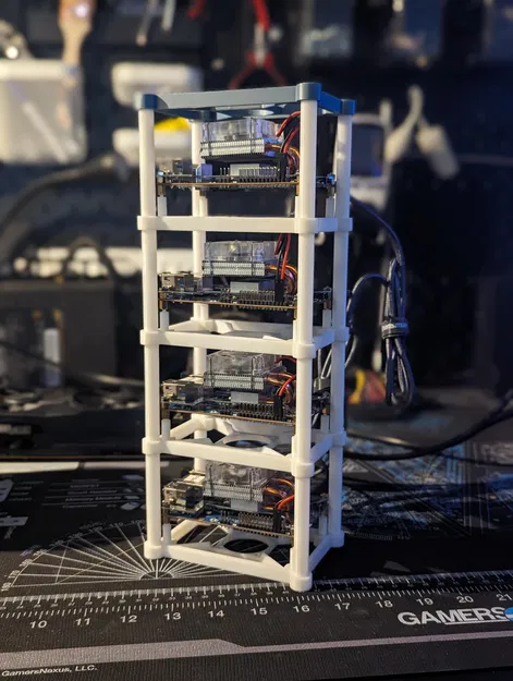 Giá đỡ tháp xếp chồng Orange Pi 5 với quạt làm mát và tản n... - Image 4