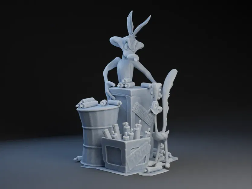 Wile E. Coyote và Road Runner trong phong cách hoạt hình - Image 1