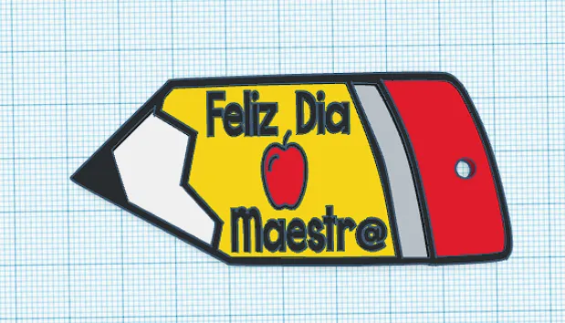 Móc khóa giáo viên với thiết kế thay đổi màu sắc giữa các ... - Image 1