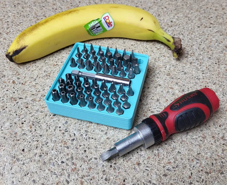 Giá đỡ Gridfinity 2x2 cho mũi vít lục giác - Image 1