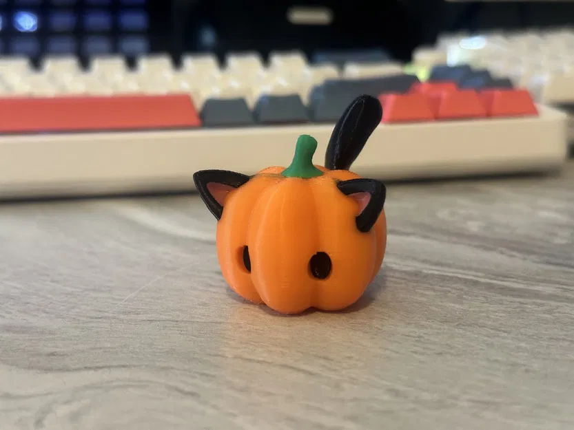 Mô hình mèo bí ngô không cần hỗ trợ in 3D - Image 2