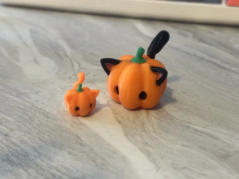 Mô hình mèo bí ngô không cần hỗ trợ in 3D - Image 4