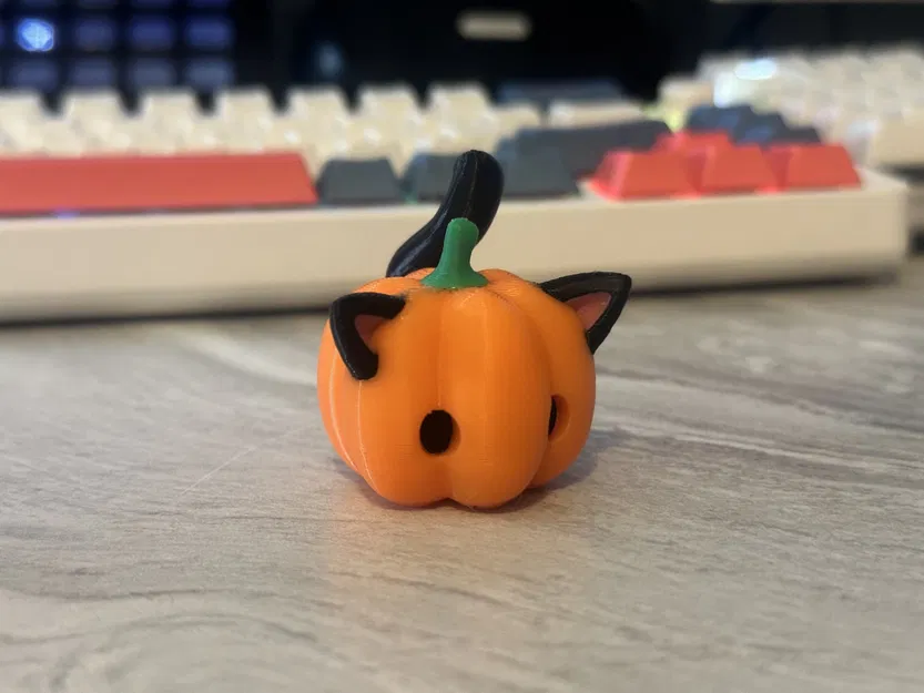 Mô hình mèo bí ngô không cần hỗ trợ in 3D - Image 5