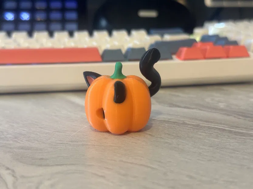 Mô hình mèo bí ngô không cần hỗ trợ in 3D - Image 7