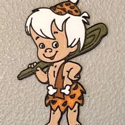 Nam châm Bamm Bamm Rubble đa màu sắc 6 màu