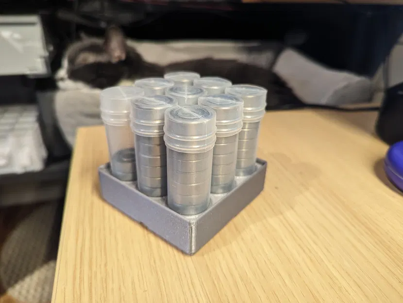 Giá đỡ ống bi 608 cho khối lập phương Gridfinity 4X4 - Image 1