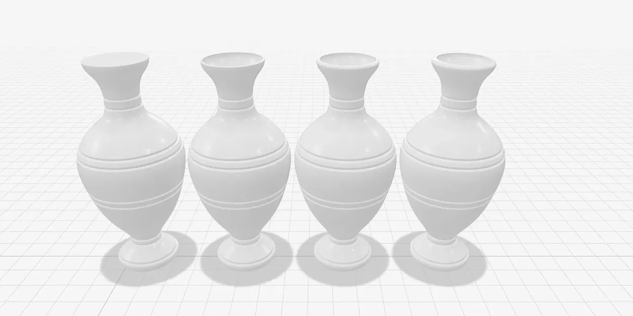 Bình hoa thiết kế cho chế độ in 3D với ba kiểu dáng khác nhau - Image 1