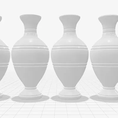 Bình hoa thiết kế cho chế độ in 3D với ba kiểu dáng khác nhau