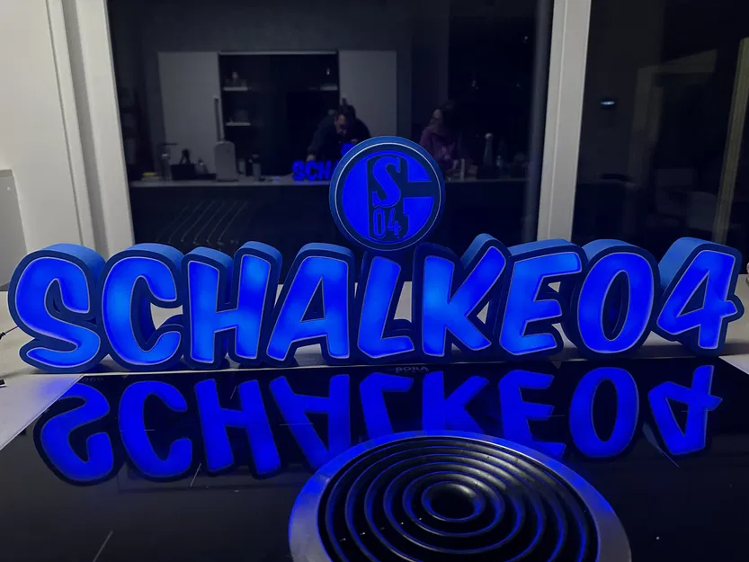 Đèn LED Schalke04 với chữ ký và logo S04 - Image 4