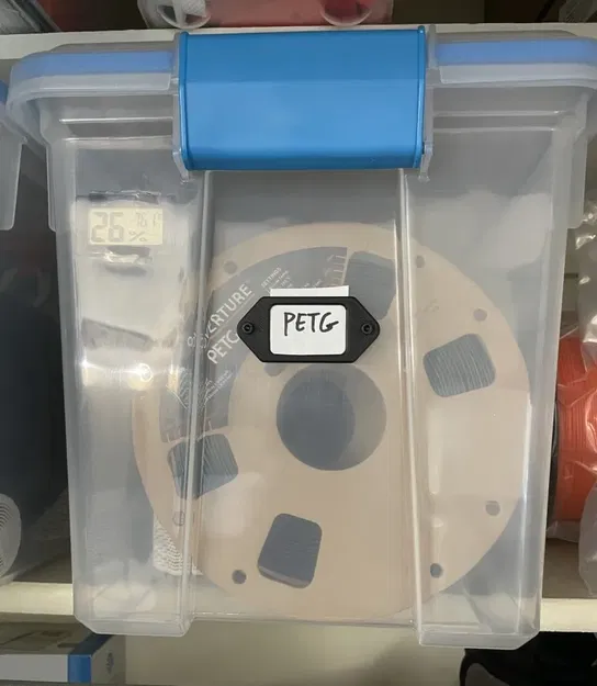 Giá đỡ nhãn cho hộp lưu trữ filament - Image 1