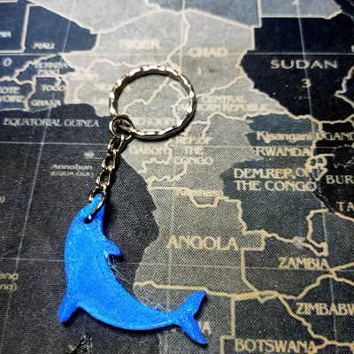 Móc khóa hình cá heo độc đáo in từ TPU