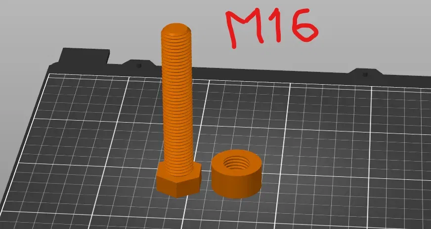 Vít và đai ốc M16 cho các dự án cơ khí - Image 1