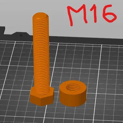 Vít và đai ốc M16 cho các dự án cơ khí