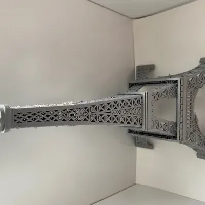 Tháp Eiffel 3D chi tiết và tinh xảo