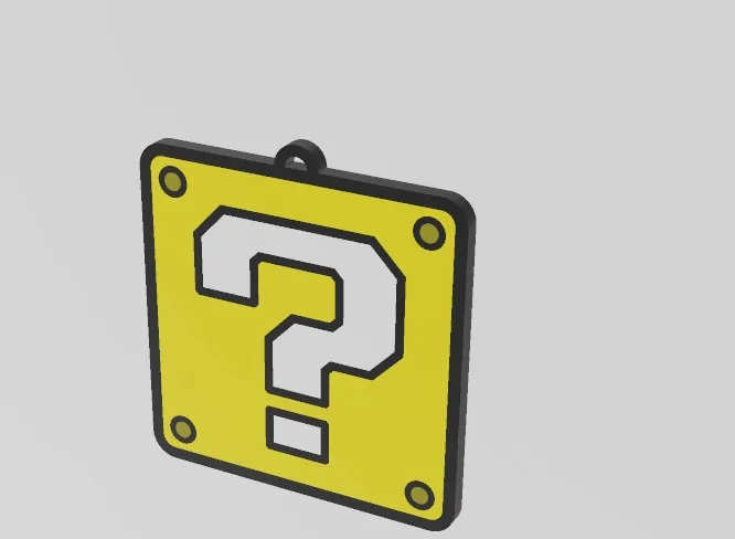 Móc khóa hộp câu hỏi độc đáo cho máy in 3D - Image 1