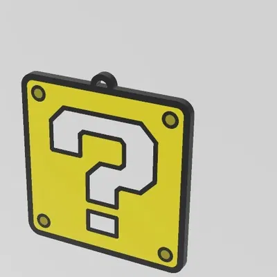 Móc khóa hộp câu hỏi độc đáo cho máy in 3D