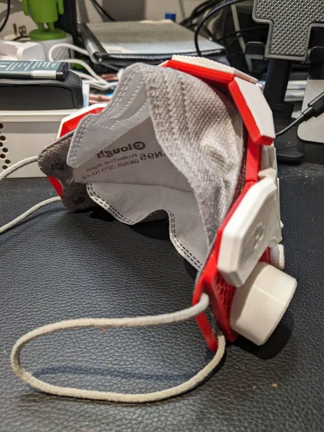 Mặt nạ Cyber Oni FFP2 in sẵn độc đáo - Image 2