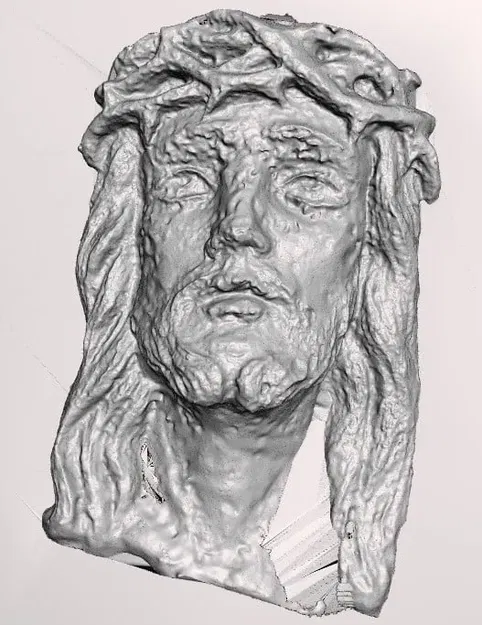 Khuôn mặt Chúa Giê-su với đế được quét 3D hoàn chỉnh - Image 1