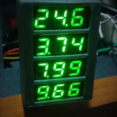 Giá đỡ LCD micro 4 khe với nắp bảo vệ