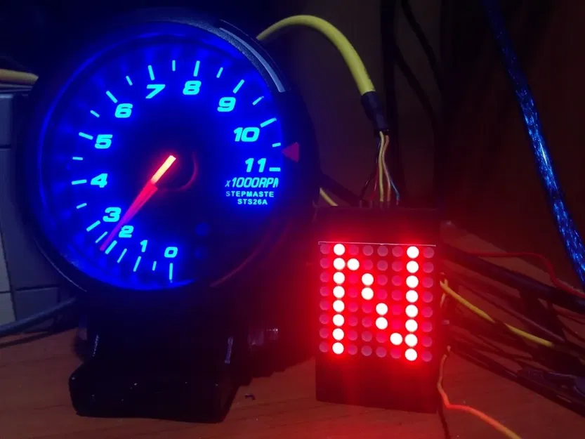 Mô-đun hiển thị 8x8 nghiêng 6 độ cho mô phỏng xe - Image 1