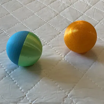 Quả cầu chạy bi bằng đá cẩm thạch hai phần