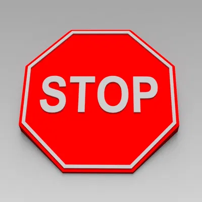 Biển báo dừng cho cửa tại vị trí quy định