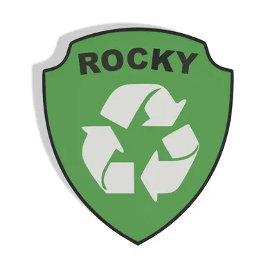 Biểu tượng Rocky trong đội cứu hộ Paw Patrol nhiều màu sắc