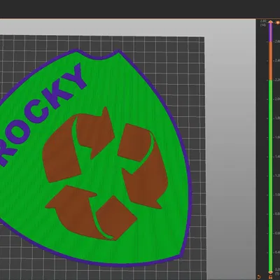 Biểu tượng Rocky trong đội cứu hộ Paw Patrol nhiều màu sắc