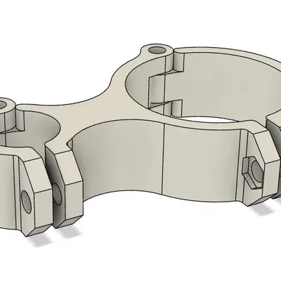 Kẹp ống đôi cho ống có đường kính 25 và 57mm