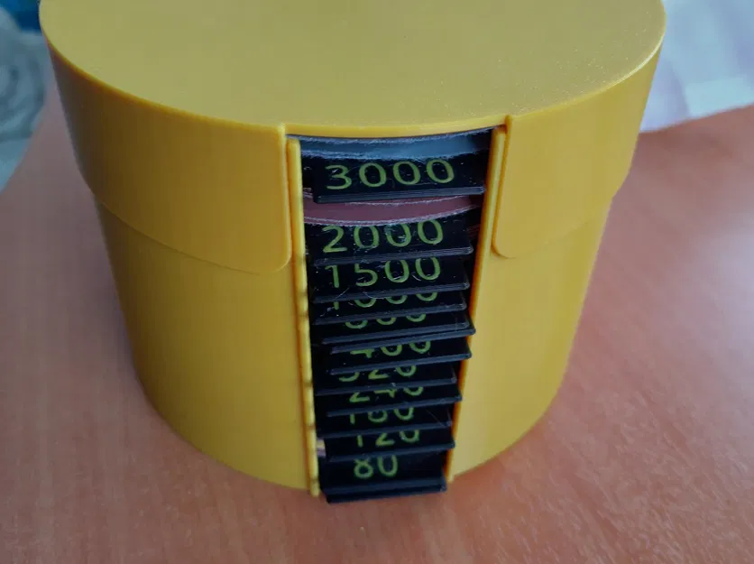 Hộp lưu trữ đĩa chà nhám với nắp tròn - Image 1