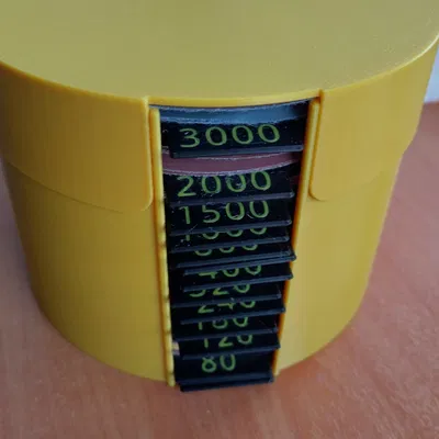 Hộp lưu trữ đĩa chà nhám với nắp tròn