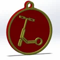 Móc khóa hình xe scooter điện độc đáo - Thumbnail 1