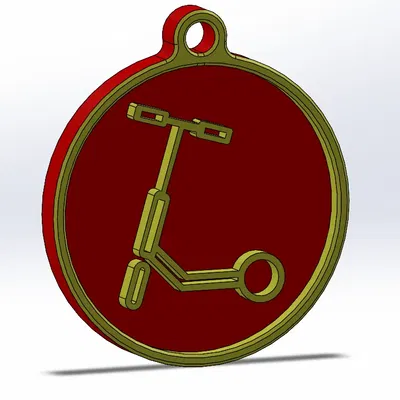 Móc khóa hình xe scooter điện độc đáo