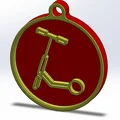Móc khóa hình xe scooter điện độc đáo - Thumbnail 2