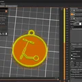 Móc khóa hình xe scooter điện độc đáo - Thumbnail 3