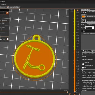 Móc khóa hình xe scooter điện độc đáo